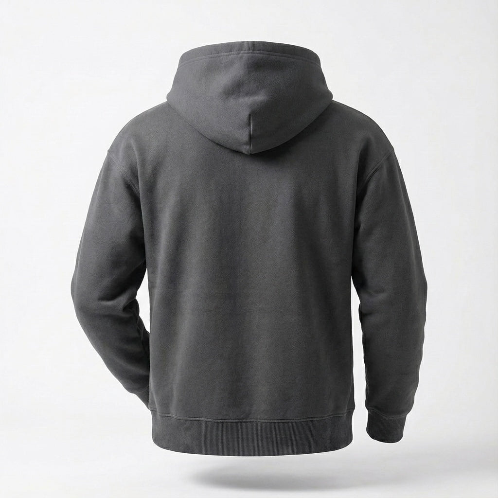 Dark Grey Pullover Hoodie