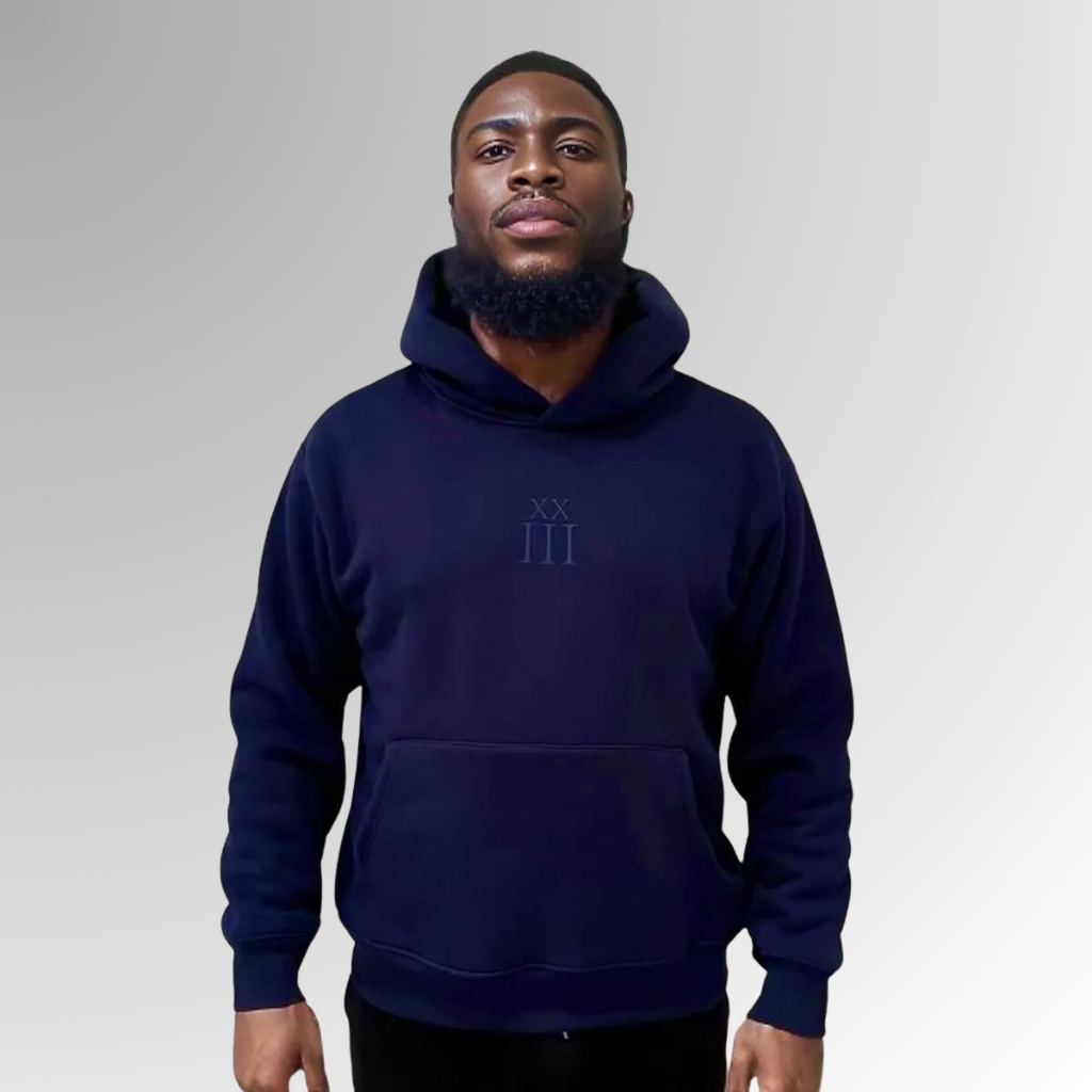 Navy Pullover Hoodie