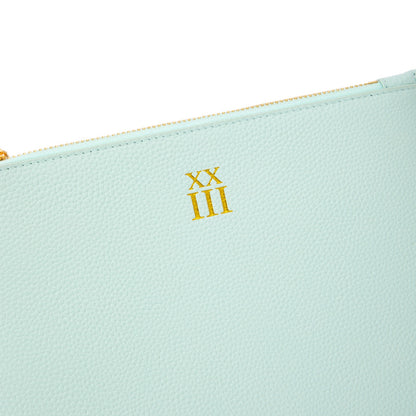 The Colette Pouch – Mint / Gold