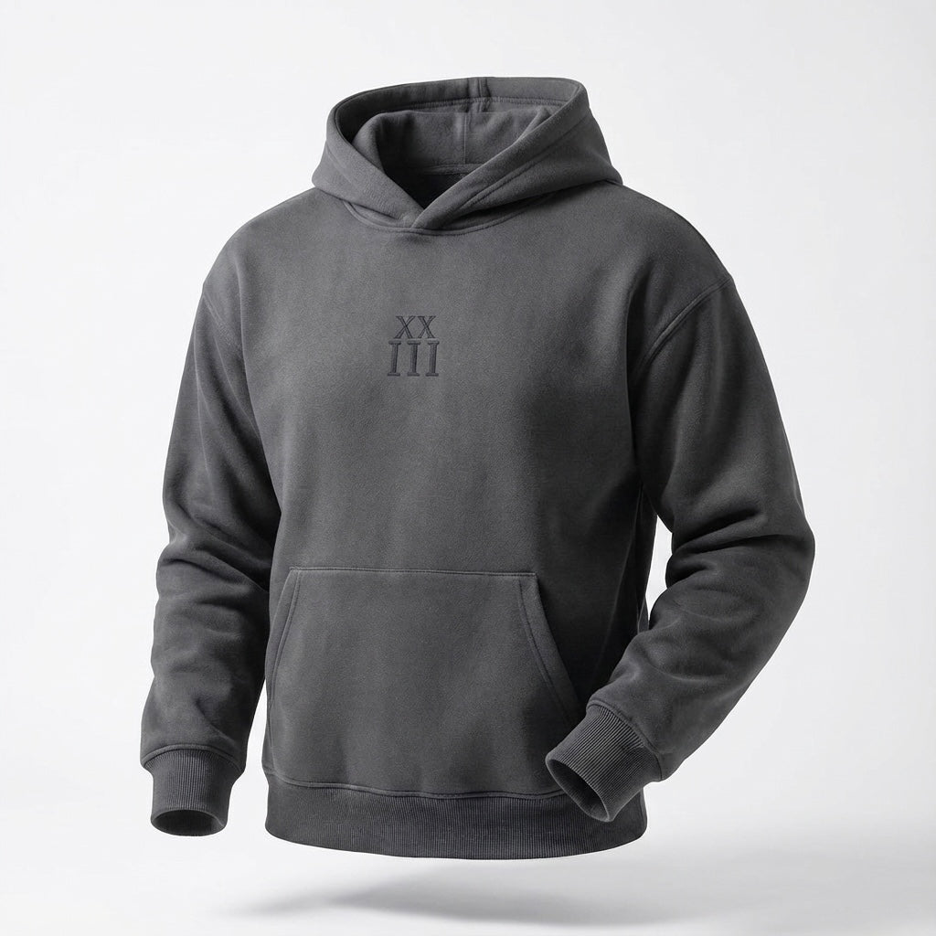 Dark Grey Pullover Hoodie