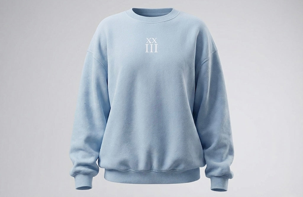 Blue Oversized Sweatshirt