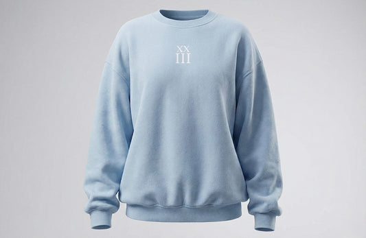 Blue Oversized Sweatshirt