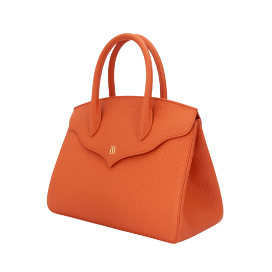 Orange Scallop Tote